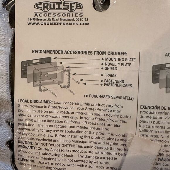 Palm Tree License Plate Frame Cruiser Silver - Picture 5 of 8